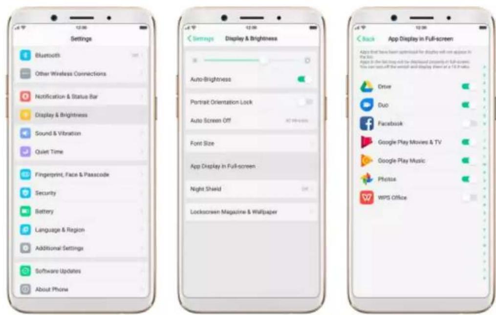 OPPO F5 Youth - App display in full-screen - 1