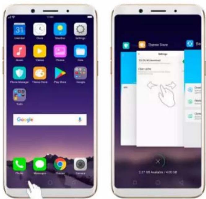 OPPO F5 Youth - Switch between apps - 1