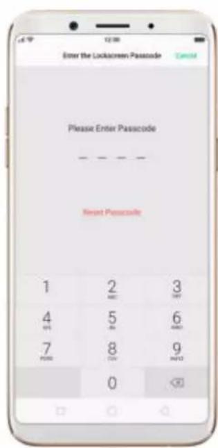 OPPO F5 Youth - Use fingerprint to reset passcode - 4
