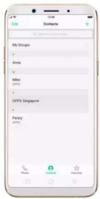 OPPO F5 Youth - Add a contact - 1