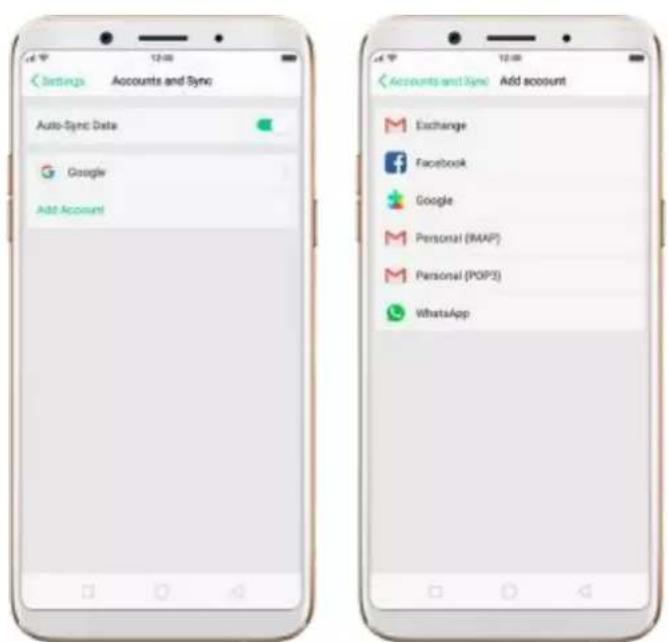 OPPO F5 Youth - Set up other mail and calendar accounts - 1