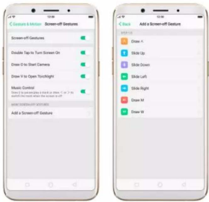 OPPO F5 Youth - Screen-off Gestures - 1