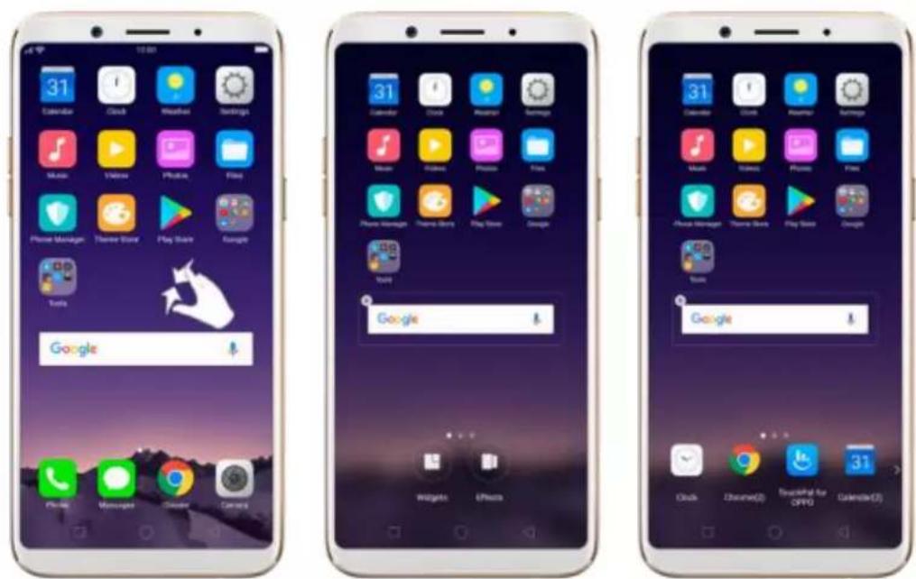 OPPO F5 Youth - Manage widgets - 1