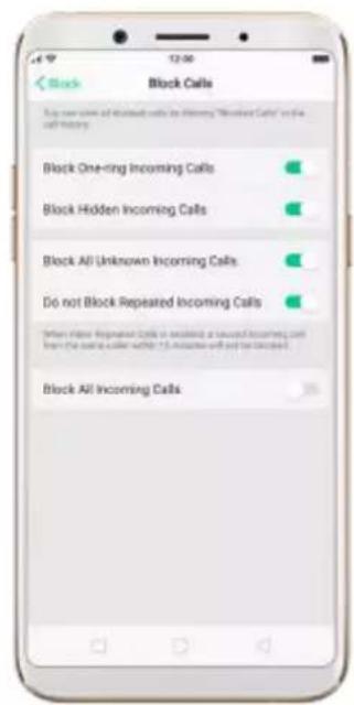 OPPO F5 Youth - Block calls - 1