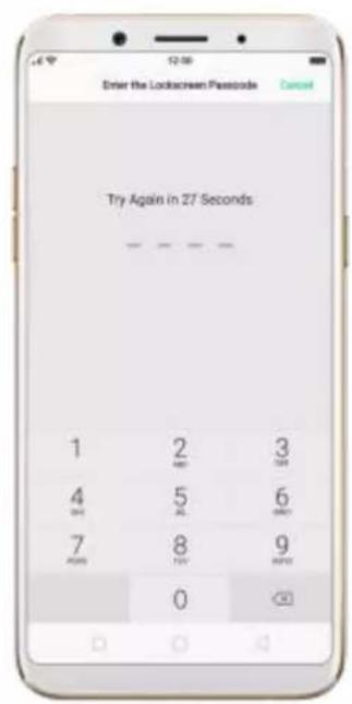 OPPO F5 Youth - Reset password with fingerprint - 4