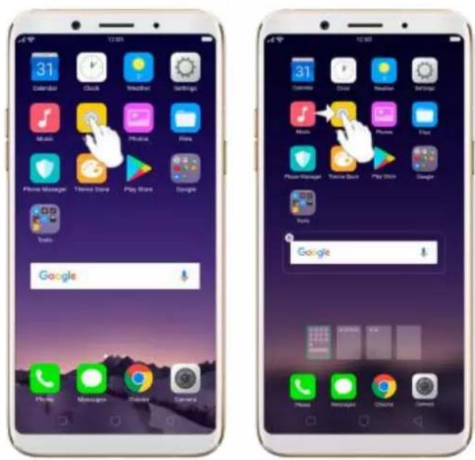 OPPO F5 Youth - Rearrange apps and folders - 1