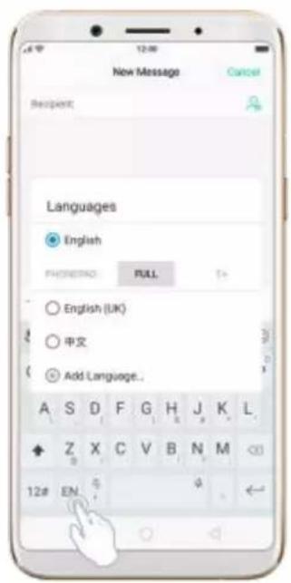 OPPO F5 Youth - Add or change keyboard languages - 4