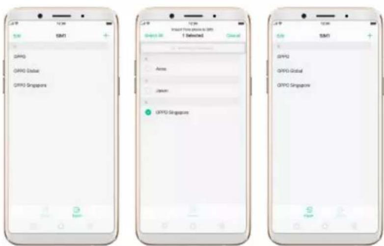 OPPO F5 Youth - Import and export contacts - 3