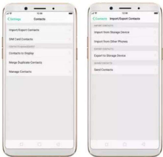 OPPO F5 Youth - Manage contacts - 1