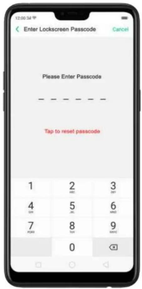 OPPO F7 Youth - Set the passcode - 11