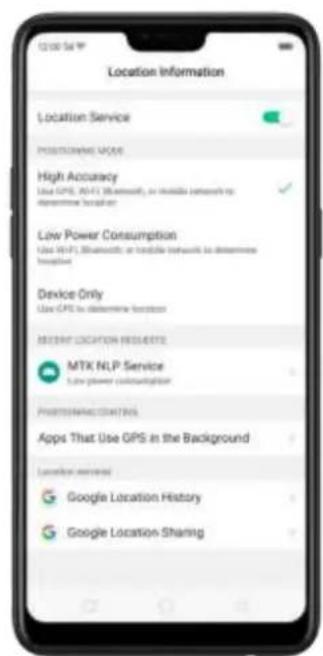 OPPO F7 Youth - Location Service - 2
