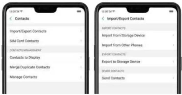 OPPO F7 Youth - Manage contacts - 1