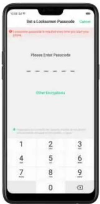 OPPO F7 Youth - Lock screen password - 1