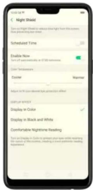 OPPO F7 Youth - Adjust the screen brightness and color temperature - 2