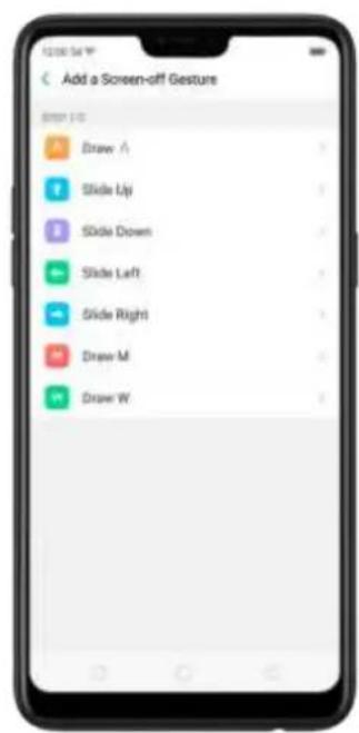 OPPO F7 Youth - Screen-off Gestures - 2