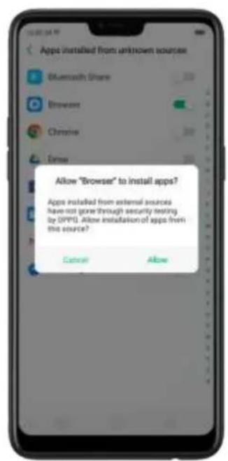 OPPO F7 Youth - Allow and install apps from unknown sources - 3