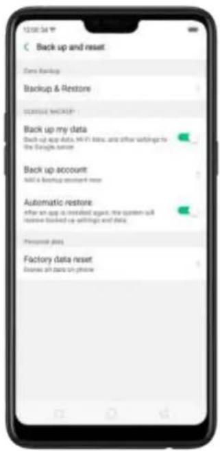 OPPO F7 Youth - 10.2.1.Back up your OPPO phone - 4
