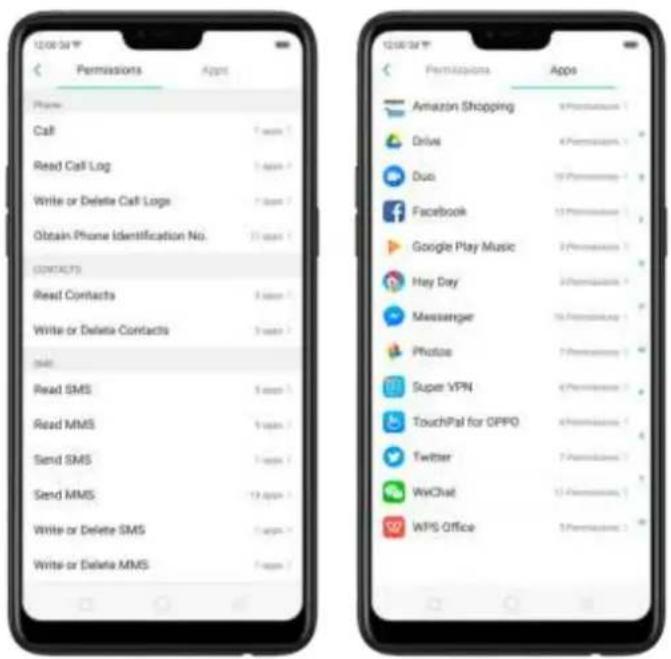 OPPO F7 Youth - Privacy Permissions - 2