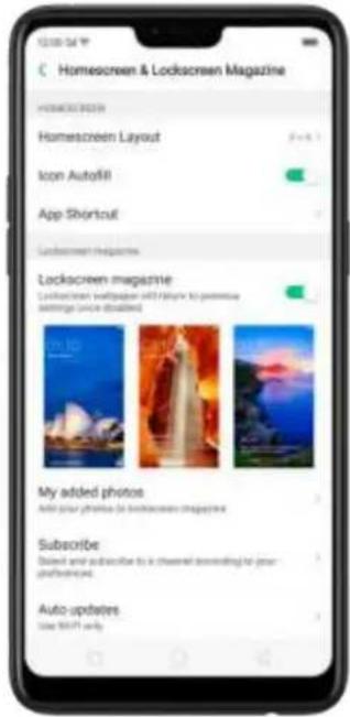 OPPO F7 Youth - Lock screen magazine - 1