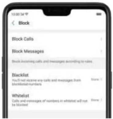 OPPO F7 Youth - Block unwanted calls and messages - 1