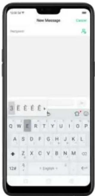 OPPO F7 Youth - Type text - 2