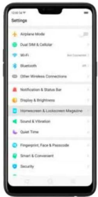 OPPO F7 Youth - Quick actions menus - 1