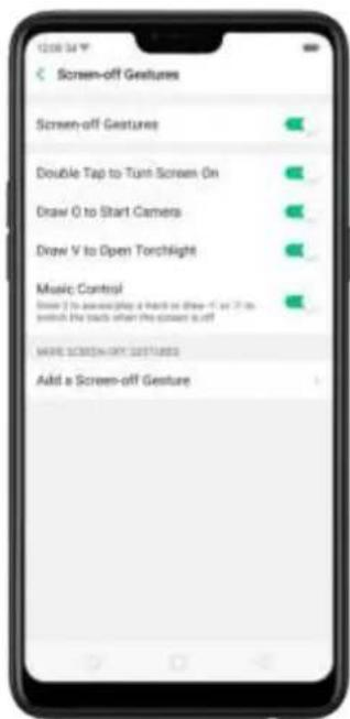 OPPO F7 Youth - Screen-off Gestures - 1