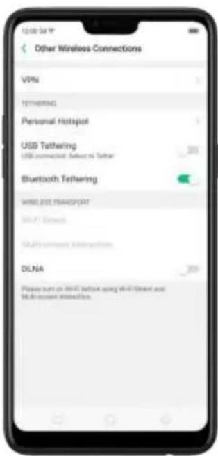 OPPO F7 Youth - Tether via Bluetooth. - 1