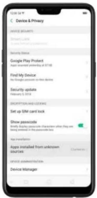 OPPO F7 Youth - Allow and install apps from unknown sources - 2