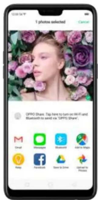 OPPO F7 Youth - Share from apps - 2