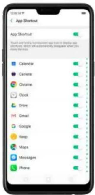 OPPO F7 Youth - Quick actions menus - 3