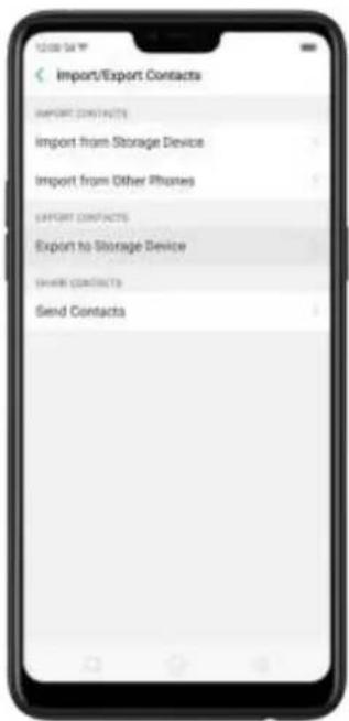 OPPO F7 Youth - Import and export contacts - 3