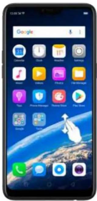 OPPO F7 Youth - 3-Finger Gesture - 1