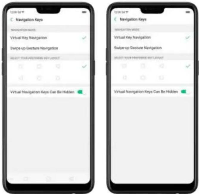 OPPO F7 Youth - Menu, Home and Return buttons - 7