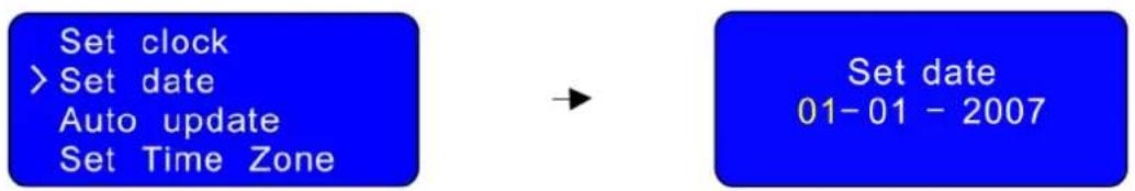 COBRA CIR 1000 A - Setting the Clock - 5