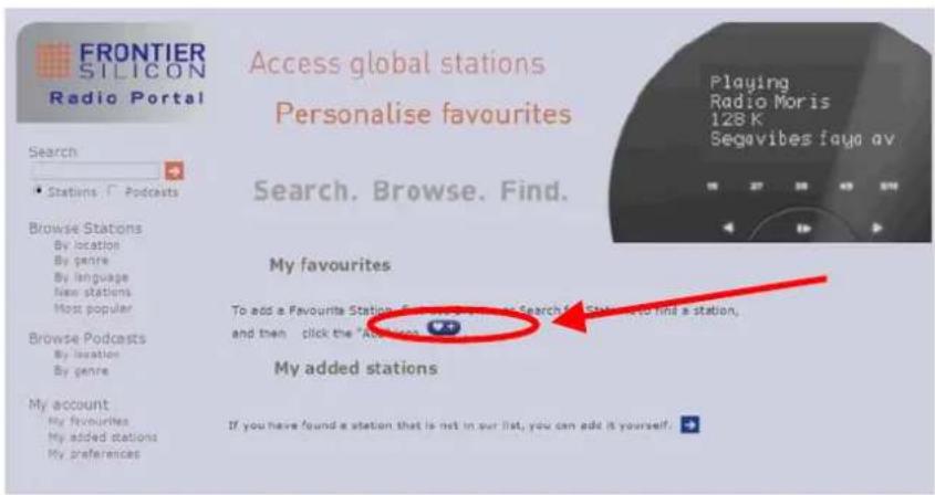 COBRA CIR 1000 A - How to add stations to 'My favourites' - 2
