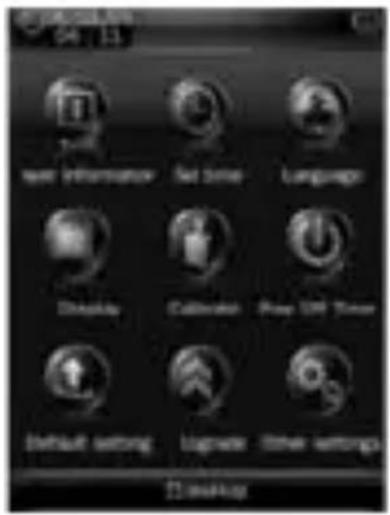 New Information Net time Language Disable Calculator Free ISP Timer Default setting Upgrade Other settings Desktop