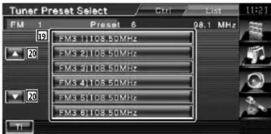 Tuner Preset Select FM 1 Preset 6 98.1 MHz 19 FM3 11108.50MHz 20 FM3 21108.50MHz 20 FM3 31108.50MHz 20 FM3 41108.50MHz 20 FM3 51108.50MHz 20 FM3 61108.50MHz TI