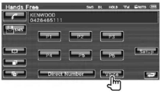 Hands Free KENWOOD 0426465111 SMS P1 P2 P3 CD P4 P5 P6 Setup Direct Number Voice