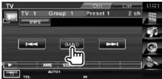 TV TV 1 Group 1 Preset 1 2 ch SNPS BAND AME SET TET AUTOTI EN 11:21