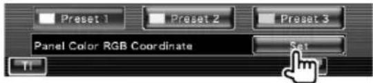 Preset 1 Preset 2 Preset 3 Panel Color RGB Coordinate Set Ti