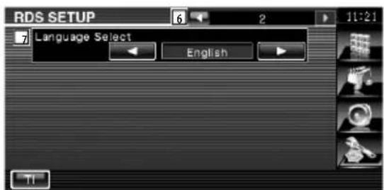RDS SETUP Language Select English 11:21