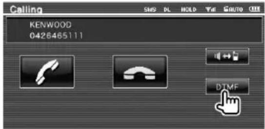 Calling KENWOOD 0426465111 DTMF