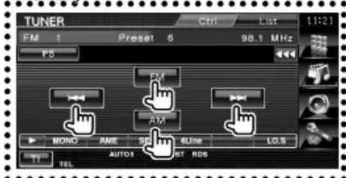 TUNER FM 1 Preset 6 98.1 MHz PS FM AM MOND AME SE 6Line LD5 AUTO1 ST RDS TI TEL