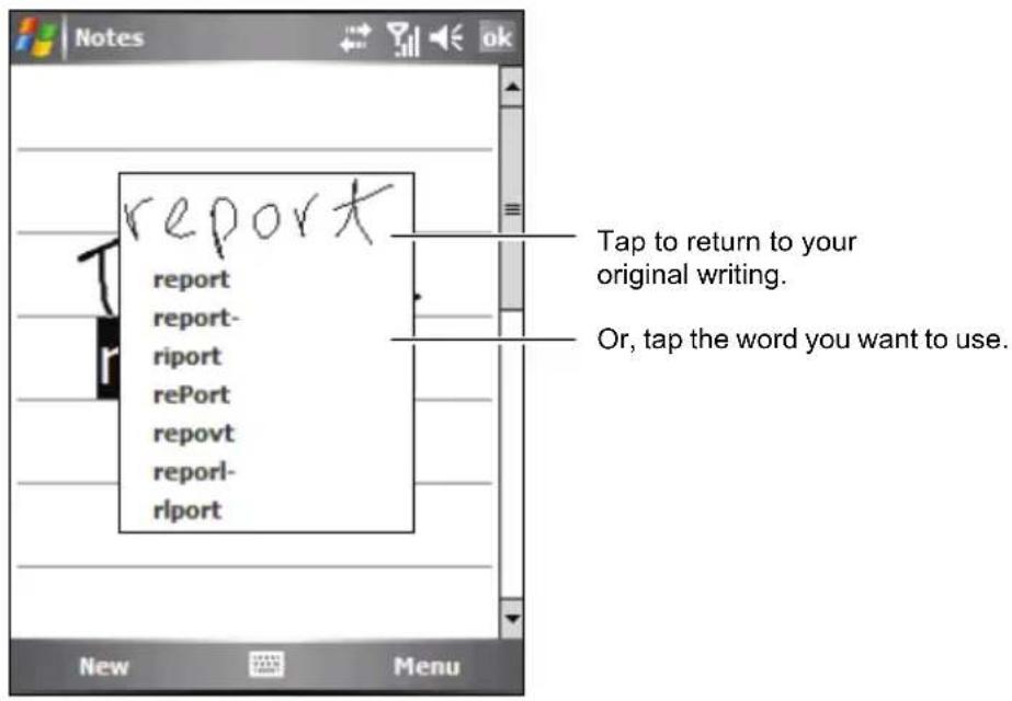 report report report- riport rePort repovt reportl- rlport New Menu Tap to return to your original writing. Or, tap the word you want to use.