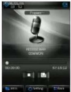 03:12 Prepare... RESCENE NAME COMMON 00:00:00 57:15:12 OK Setting Back