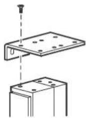 APC AP9565 - Attaching brackets to the PDU - 1