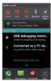 PANTECH Marauder - Checking status bar and Quick on/off - 1