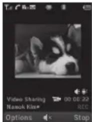PANTECH P2000 - Using video share - 2