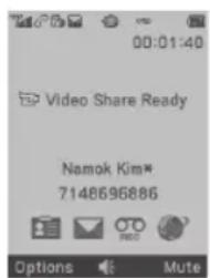 PANTECH P2000 - Using video share - 1